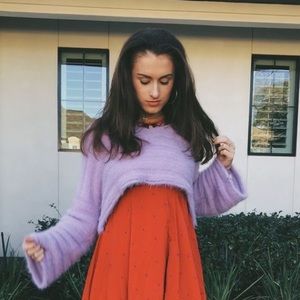 Urban outfitters purple cropped sweater